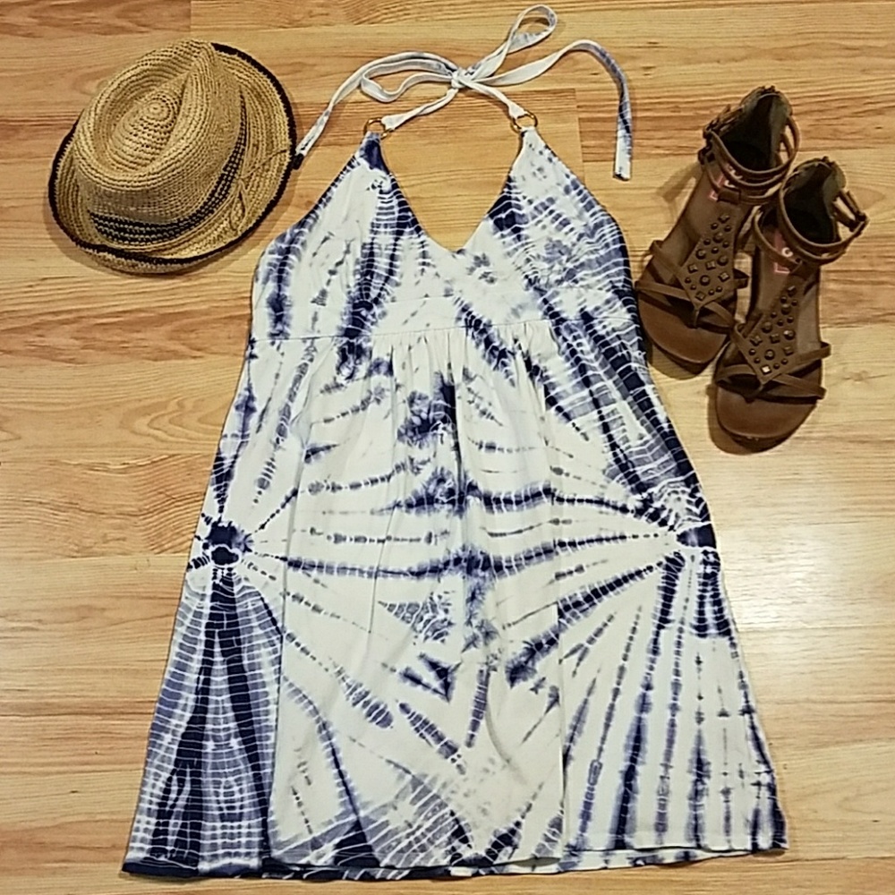 Victoria's Secret Bra Top Tie-Dye Halter Dress